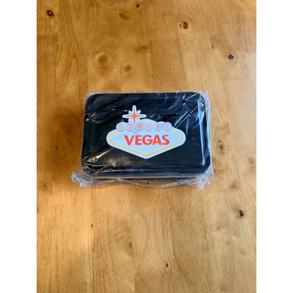 George Strait Strait To Vegas Poker Set Collector Tin Playing Cards Chips New